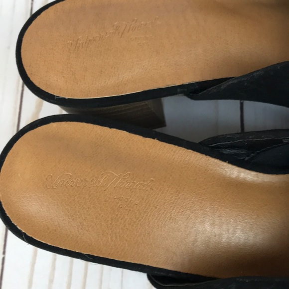 Chunky 2 inch heel slip on shoes - Picture 2 of 6